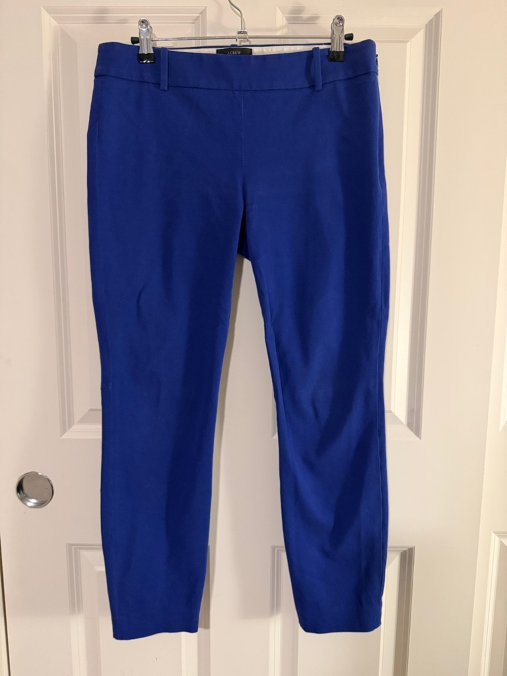 J. Crew Royal Blue Minnie cropped pants with belt loops